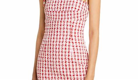 Red and White Gingham Collar and Cuffs Dress | Fashion, Cute maternity
