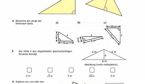 Dreiecke nach Seiten und Winkel sortieren – Unterrichtsmaterial im Fach