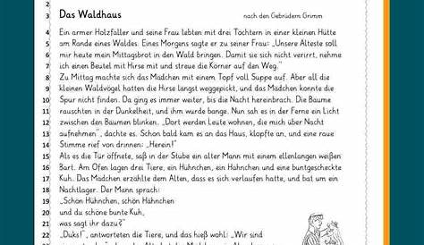 Leseverständnis 4 Klasse Arbeitsblätter Pdf - kinderbilder.download