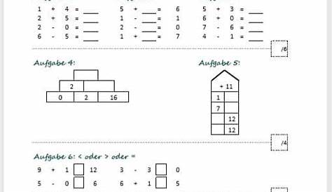 Klassenarbeiten Mathe 1. Klasse in 2020 | Klassenarbeiten mathe