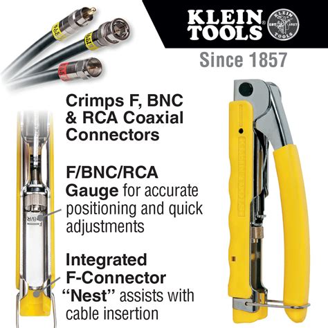 Klein Tools Compact F-Connector Compression Crimper