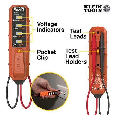 Klein Tools Et45 Voltage Tester How To Use