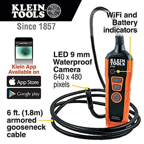 Klein Wifi Borescope Inspection Camera