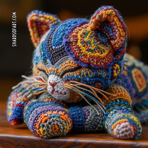 klimt cat crochet