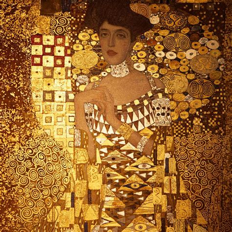 klimt painting woman in gold