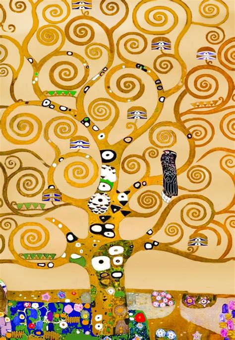 klimt tree of life panels