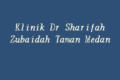 Klinik Dr Sharifah Zubaidah Siaran Facebook