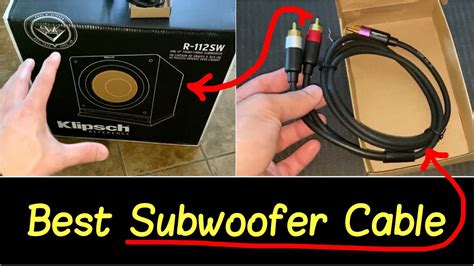 Klipsch Subwoofer Rca Cable