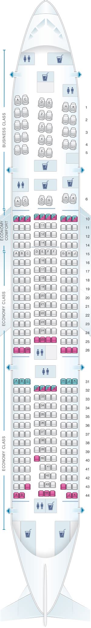 klm boeing 777 200 business class seat map