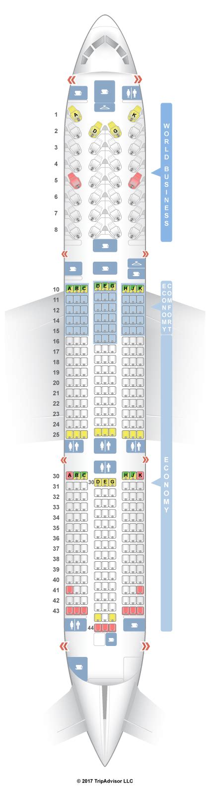 klm boeing 787 jet seat map