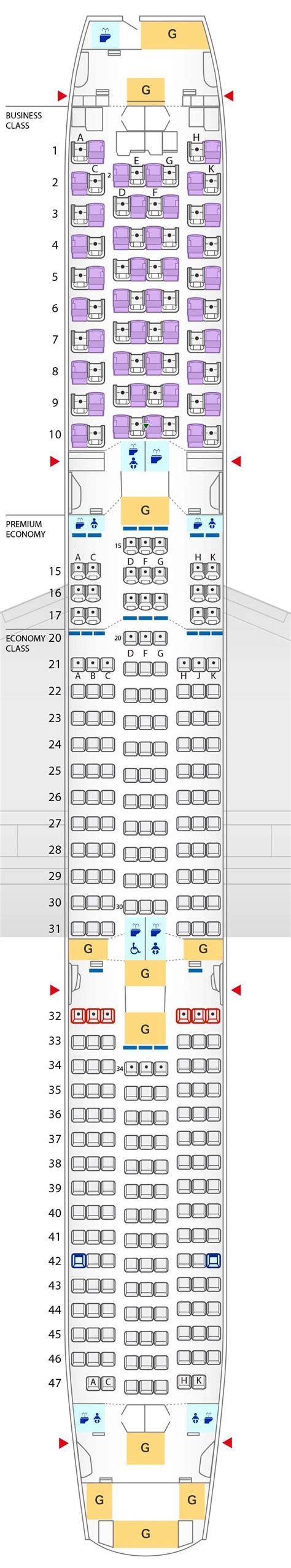 klm boeing 787-10 seat map