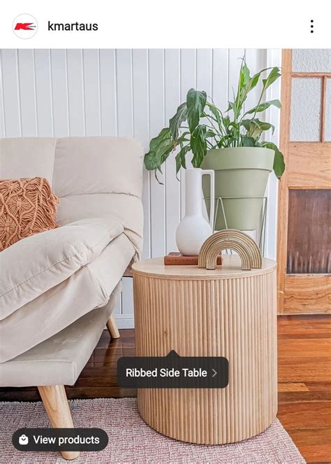 Kmart Side Table Oak