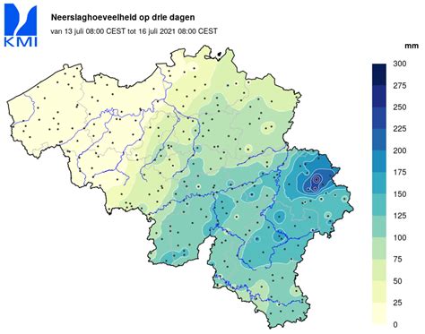 kmi 14 dagen neerslag