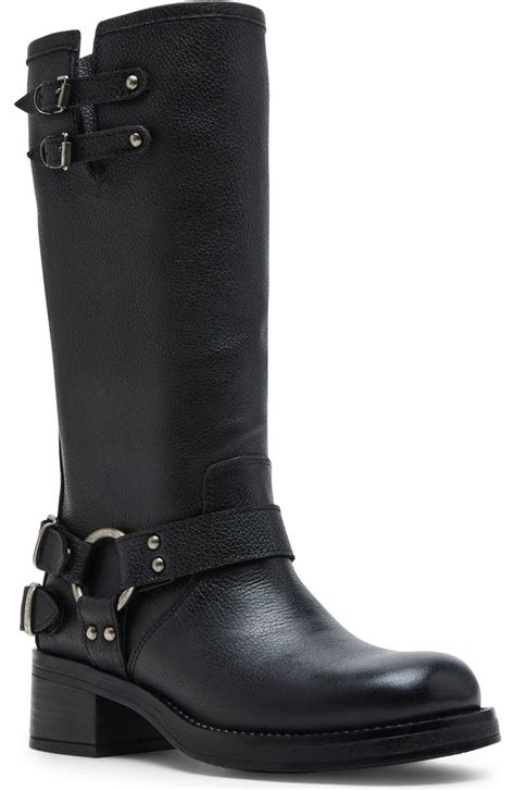 knee high moto boot