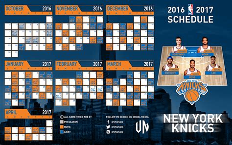 knicks schedule next week