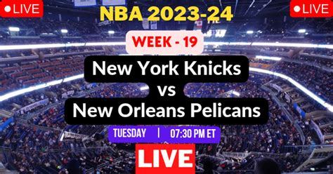knicks vs pelicans live stream