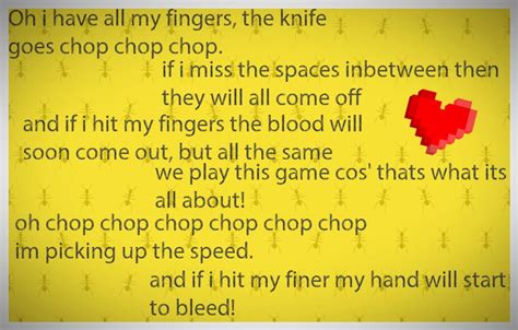knife game like daddy cool song