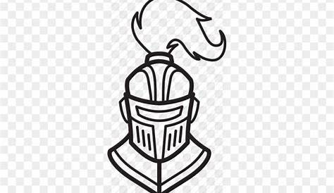Knight's helmet. Hand drawn illustration. Vector (808444)