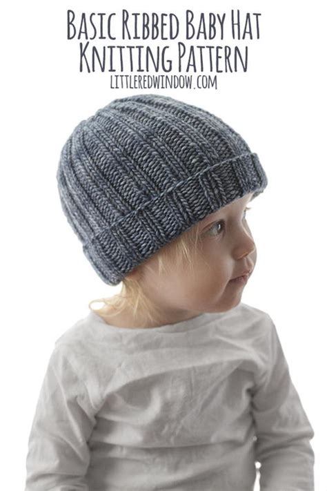 Knit Baby Hat Pattern Ribbed