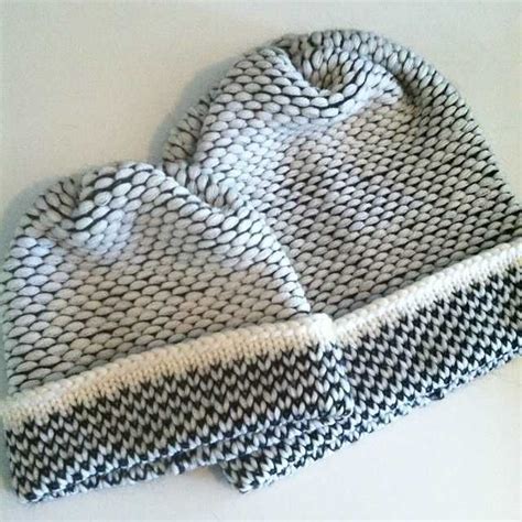 Knit Hat Seed Stitch Pattern