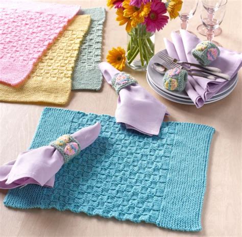 Knit Placemats Free Pattern