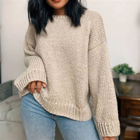 Knit Pullover Sweater Pattern