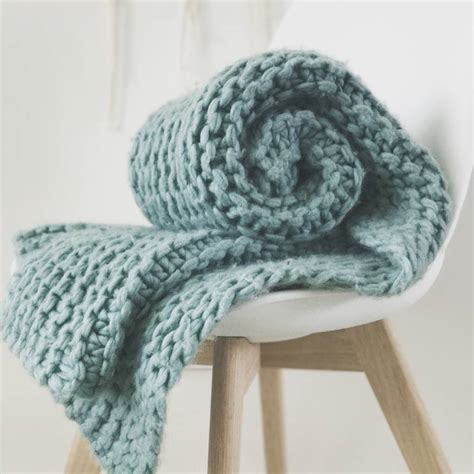 Knit Throw Blanket Kit