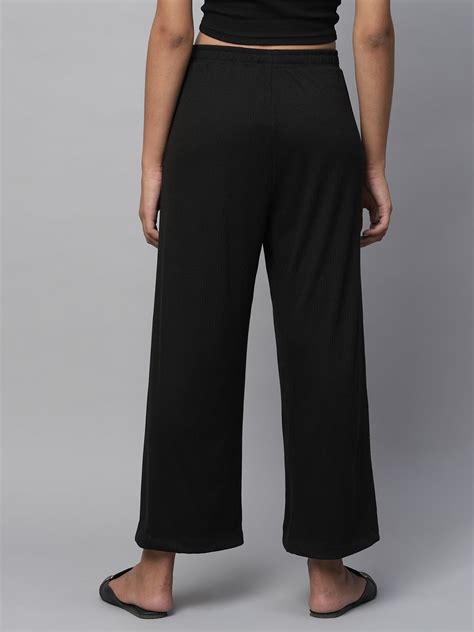 knit wide leg lounge pants