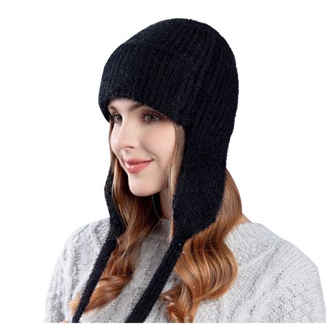 Knit Winter Hat With Ear Flaps