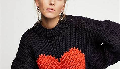 Knitted Heart Sweater