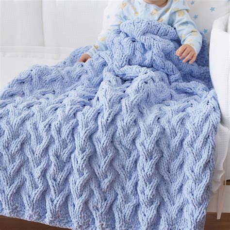 Knitted Blanket Lined