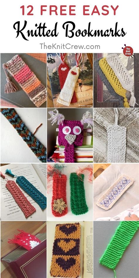 Knitted Bookmarks Free Patterns