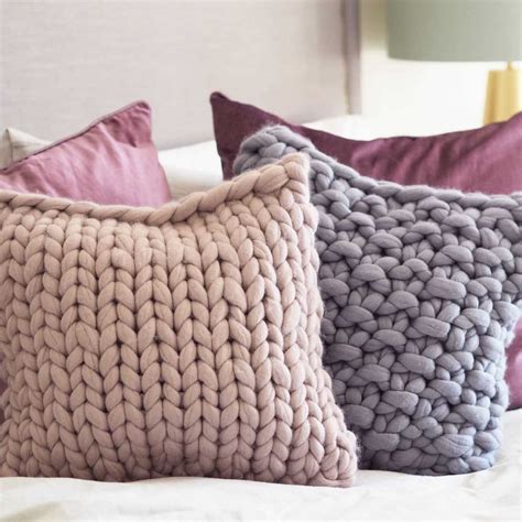 Knitted Chunky Cushion Cover Pattern