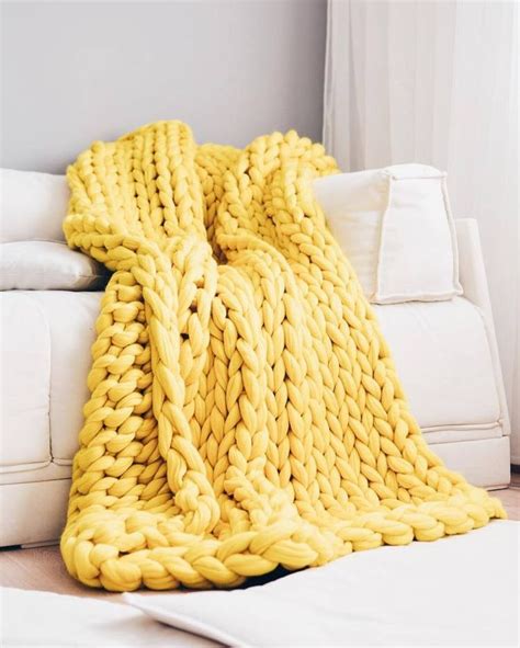 Knitted Chunky Throw Pattern