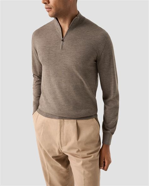 knitted half zip