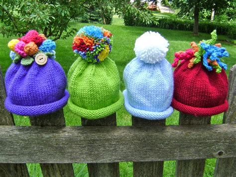 Knitted Hat Toppers
