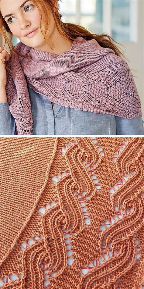Palette Shawl Easy Beginner Knitted Wrap Pattern