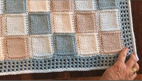 Blocking a crochet square with knitting needles. Genius