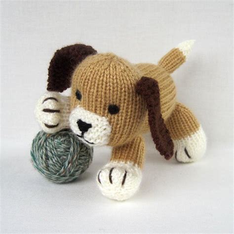 Muffin the puppy knitted dog Knitting pattern by