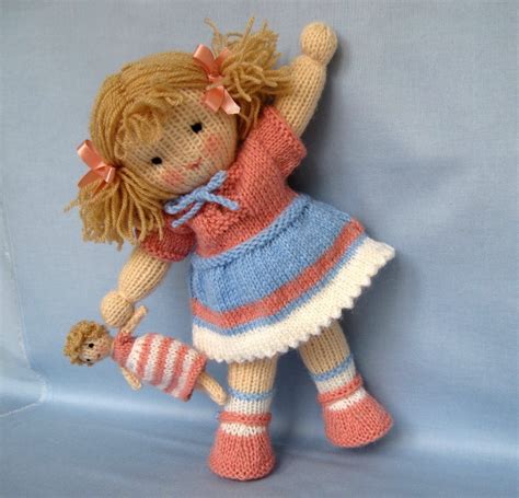 Jack and Jill Knitted Dolls Knitting pattern by