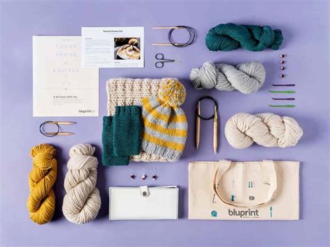 Beginner Knitting Kit HandWarmer Pink and Grey
