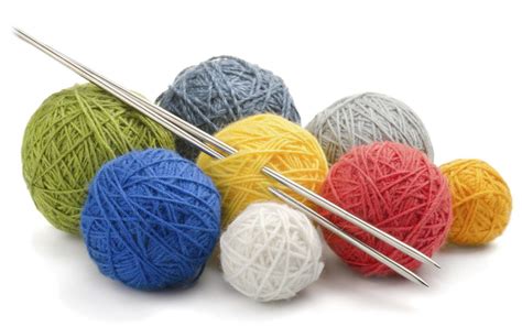 Close up of knitting needles and yarn Wall Art, Canvas