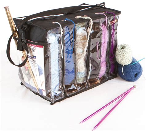 Teamoy Knitting Bag, Travel Yarn Storage Tote Organizer
