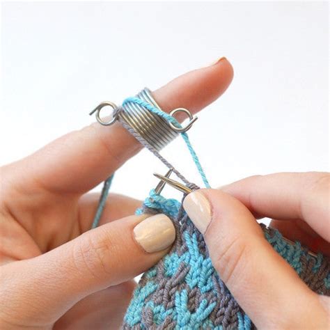 3x Adjustable Knitting Loop Crochet Loop Ring Thimble