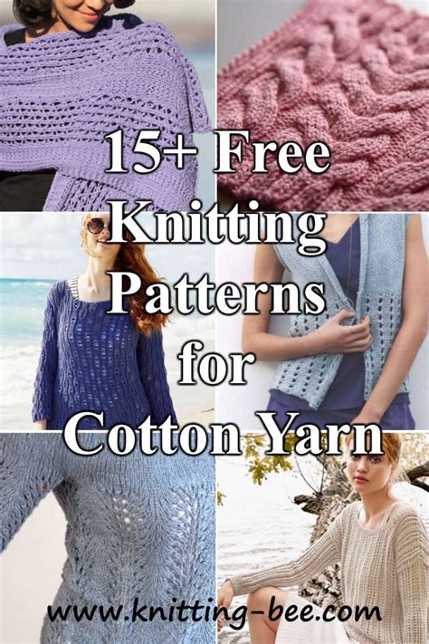 Knitting Cotton Yarn Patterns