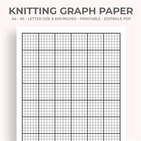 Knitting Graph Paper In Excel