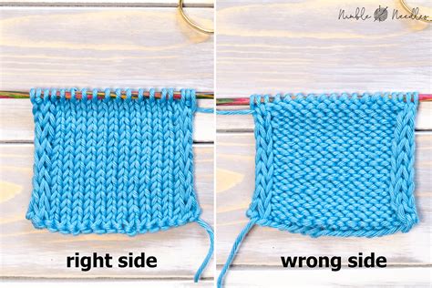 Knitting In The Round Right Side Wrong Side