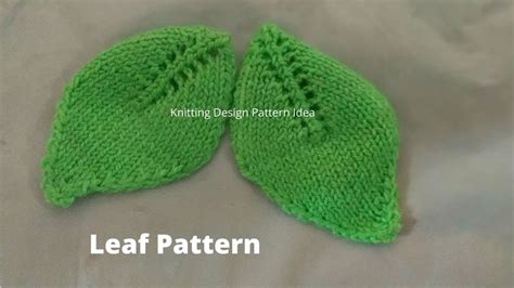 Knitting Leaves Pattern