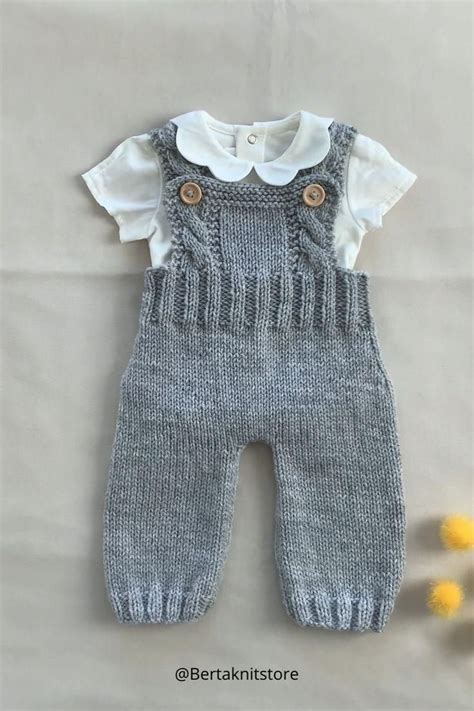 Knitting Pattern Baby Dungarees