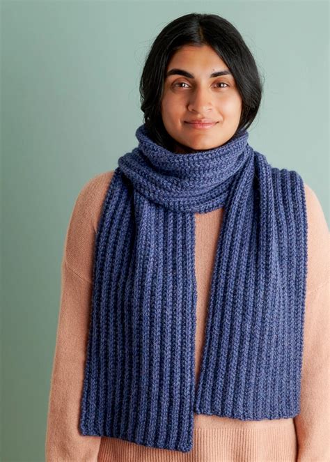 Knitting Pattern For Ribbed Scarf
